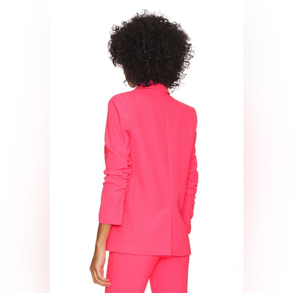 Generation Love Madison Crepe Blazer in Ultra Pink - Picture 3 of 7